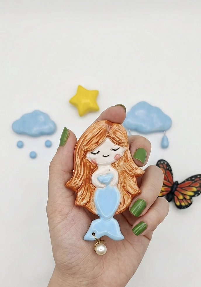 مگنت پری دریایی سرامیکی